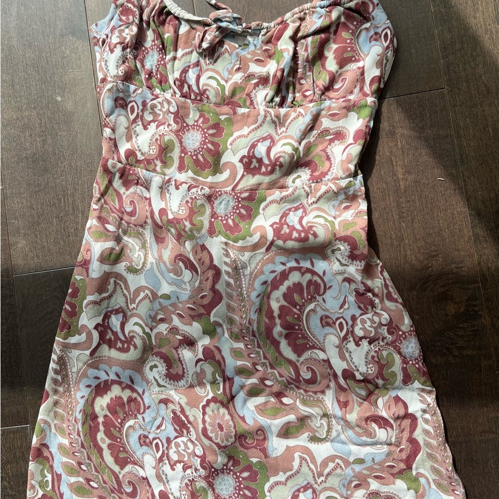 ARITZIA-Paisley Print Spaghetti Strap Dress - Picture 2 of 2